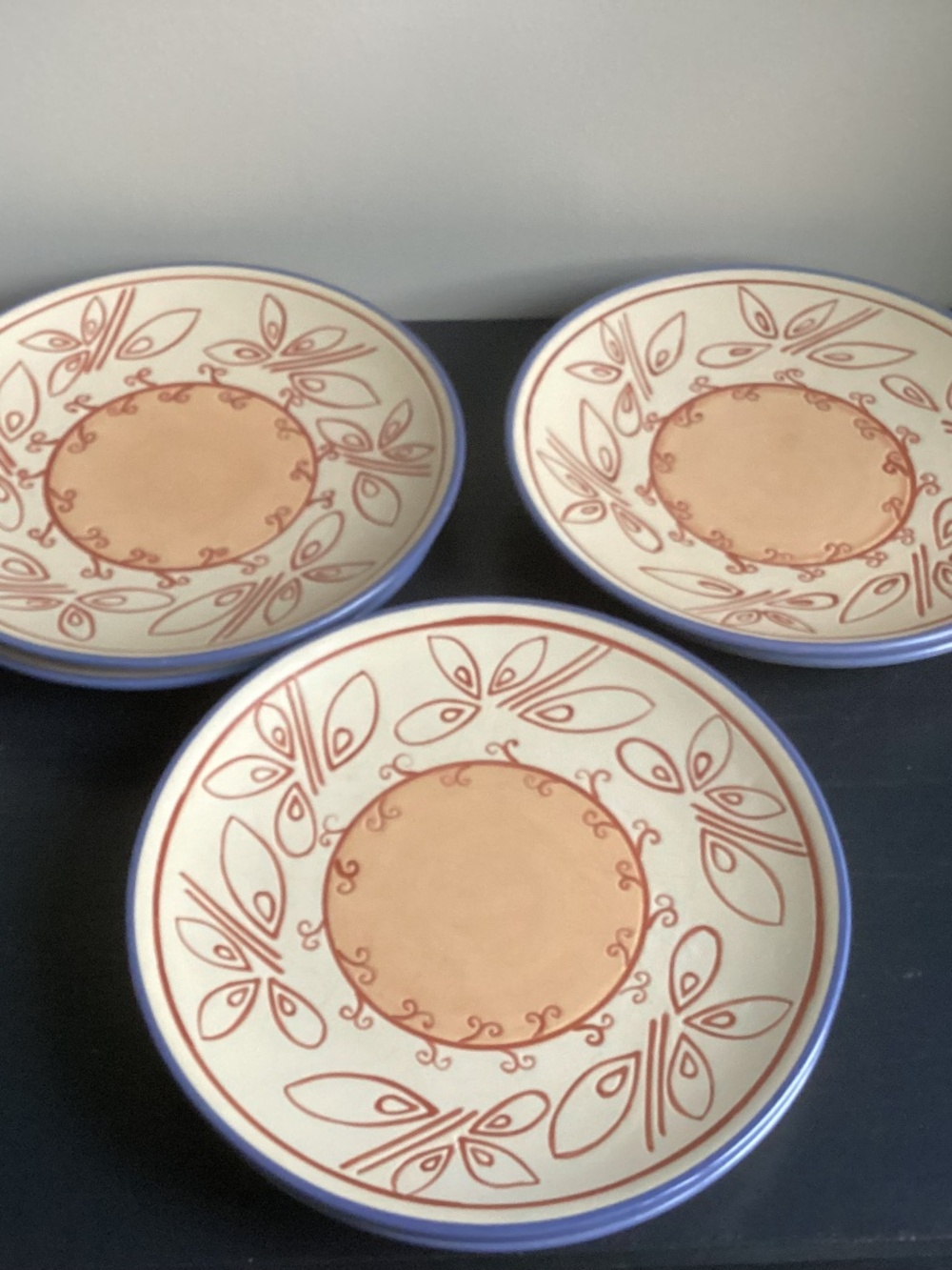 Mint condition Set of 6 PFALTZGRAFF 9” Salad Plates Timbuktu Edition - EUC